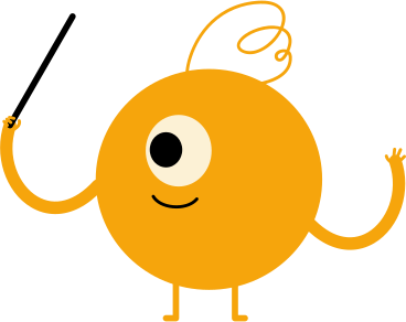 yellow one-eyed character PNG, SVG