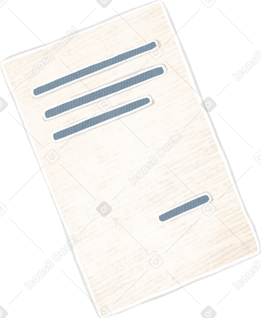 Белый лист с текстом в PNG, SVG