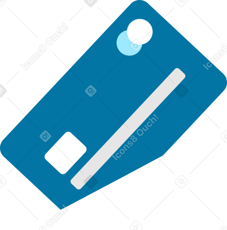 blue credit card turning into pixels PNG, SVG