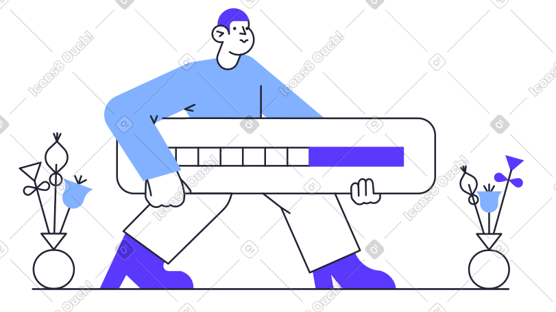 携带装载杆的男子 PNG, SVG