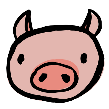Cabeza de cerdo PNG, SVG