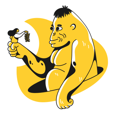 Giving bananas PNG, SVG