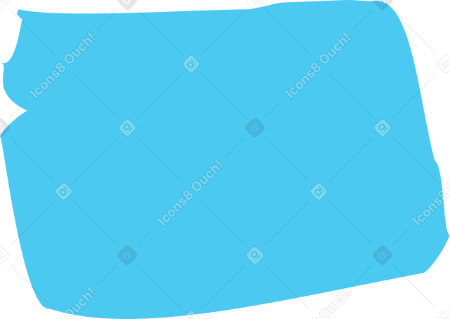 Sky blue rectangle Illustration in PNG, SVG