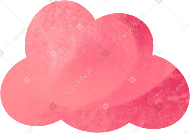 little pink cloud PNG, SVG