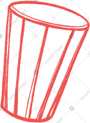 Red transparent glass PNG, SVG