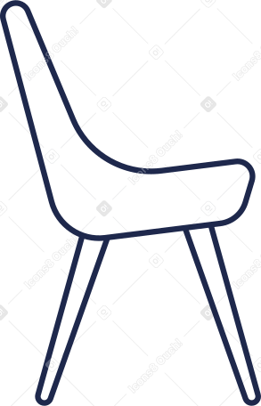 sedia con schienale PNG, SVG