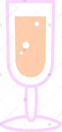 glass of champagne PNG, SVG