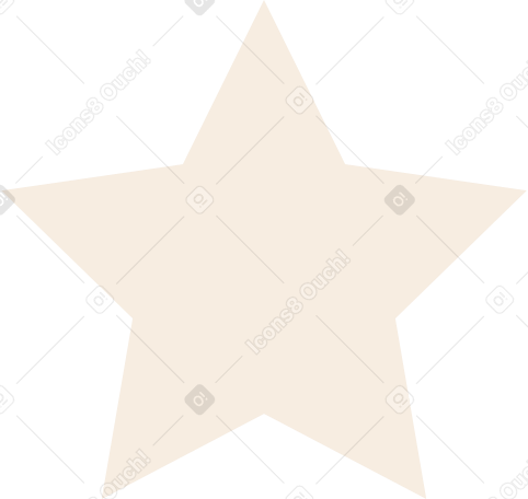 beige star PNG、SVG