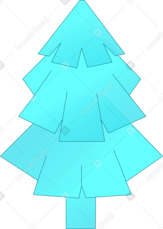 Virtueller weihnachtsbaum PNG, SVG