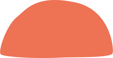 Orange semicircle PNG、SVG
