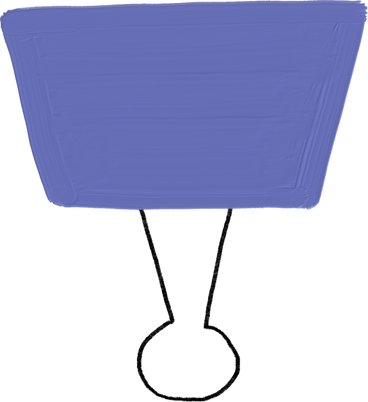 purple paper clip PNG, SVG