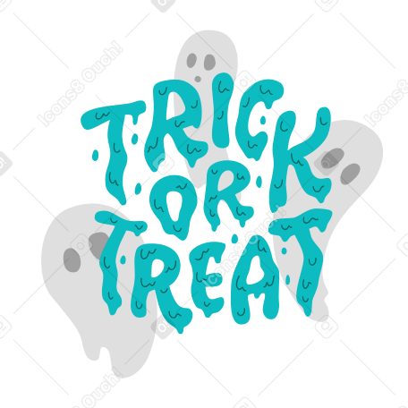 trick or treat ghost Illustration in PNG, SVG