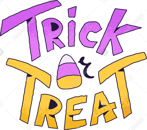 trick or treat PNG, SVG