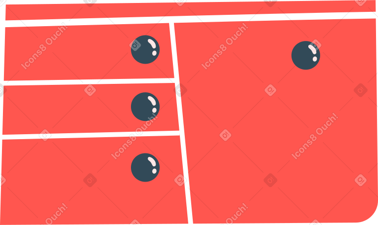 Mesa roja PNG, SVG