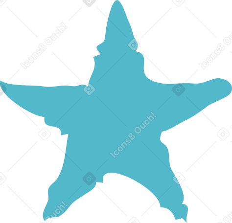 blue star shape PNG, SVG