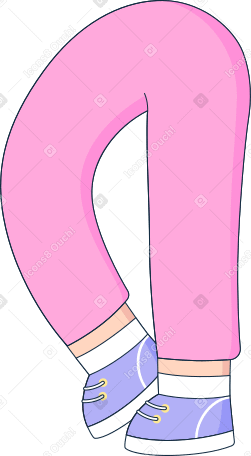 beine in rosa hosen PNG, SVG