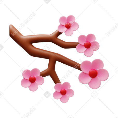 3D Cerisier PNG, SVG