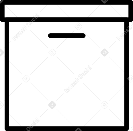 large box package Illustration in PNG, SVG