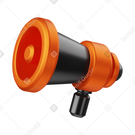 3D megaphone PNG, SVG