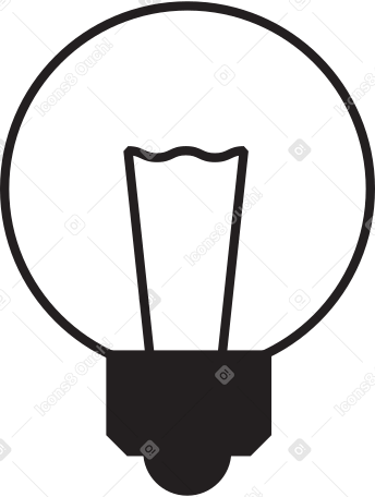 Прозрачная лампа в PNG, SVG