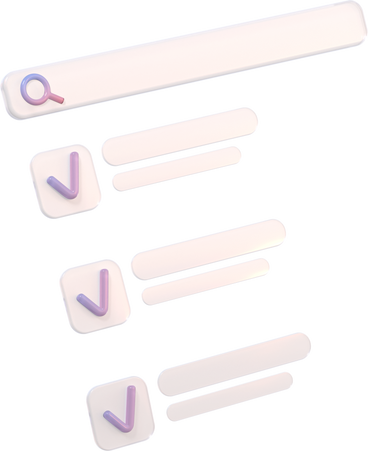 search bar and three checkboxes PNG, SVG