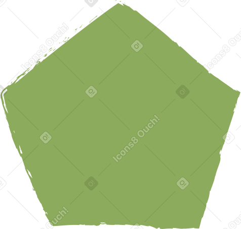 dark green pentagon Illustration in PNG, SVG