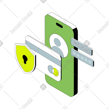 E-payment and digital wallet security PNG, SVG