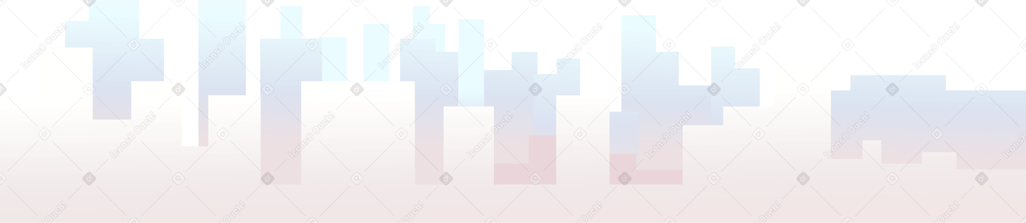 silhouette de maisons de ville PNG, SVG