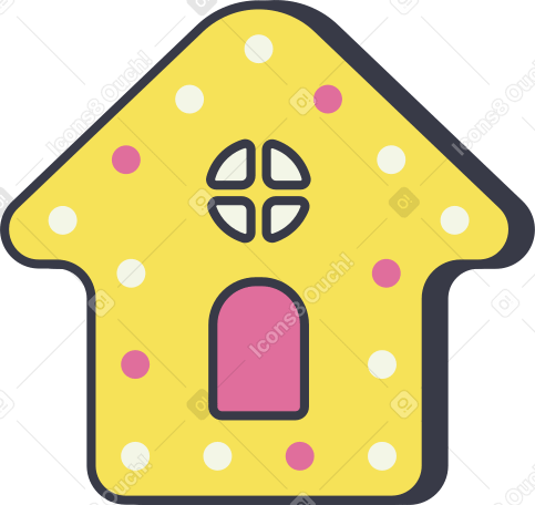 gingerbread house PNG, SVG