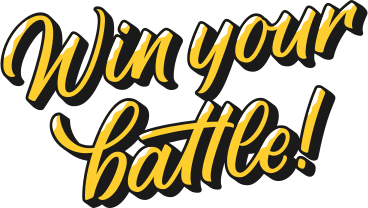 lettering win your battle! PNG, SVG