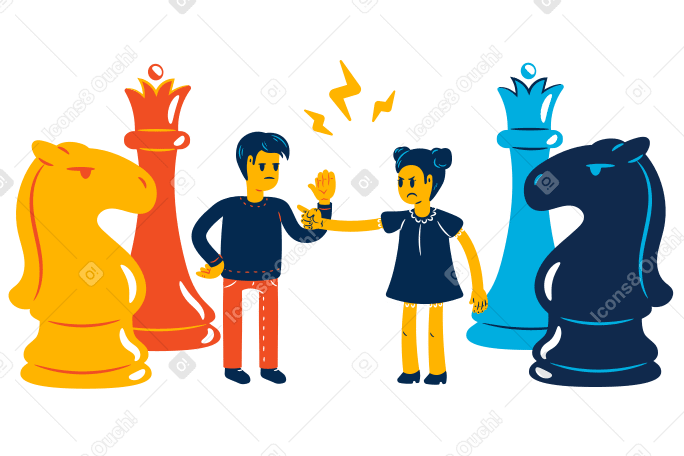 Game of chess Illustration in PNG, SVG