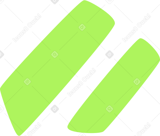 two green lines Illustration in PNG, SVG