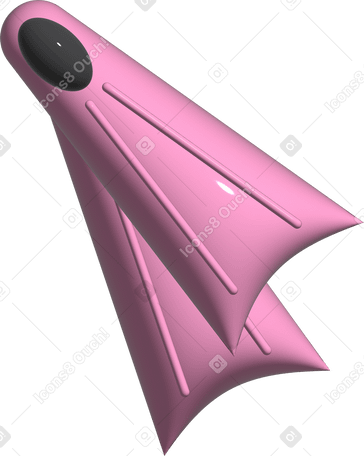 pink flippers PNG, SVG