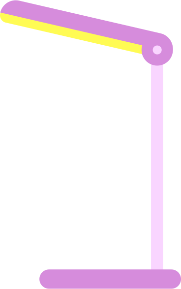 pink table lamp PNG, SVG