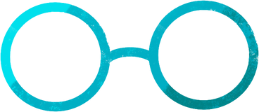Blaue brille PNG, SVG