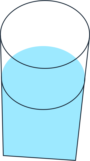 glass with water PNG, SVG
