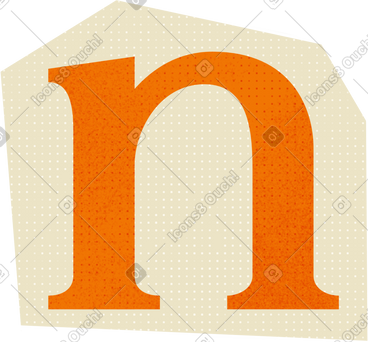 Collage lowercase letter n PNG, SVG