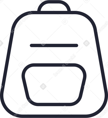 backpack Illustration in PNG, SVG