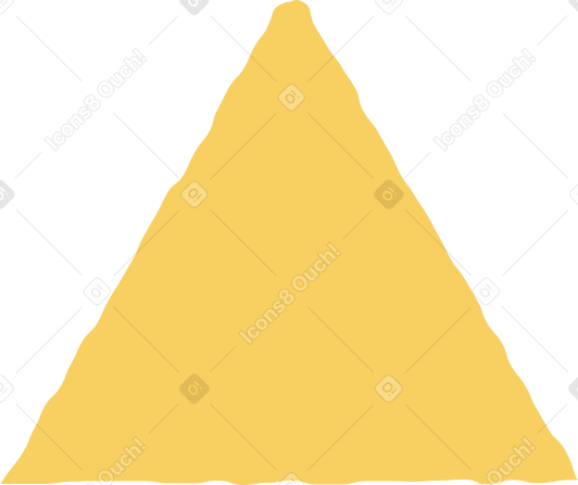삼각형 노란색 PNG, SVG