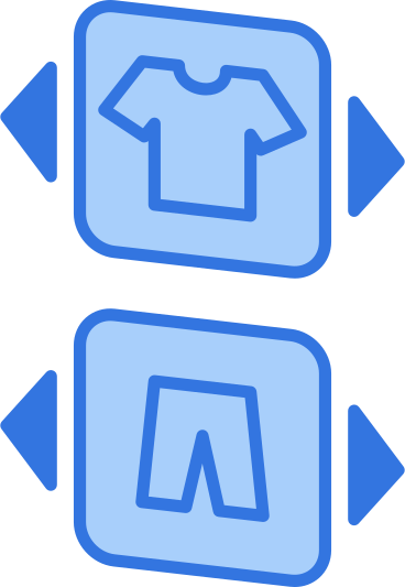 Кнопки выбора одежды в PNG, SVG
