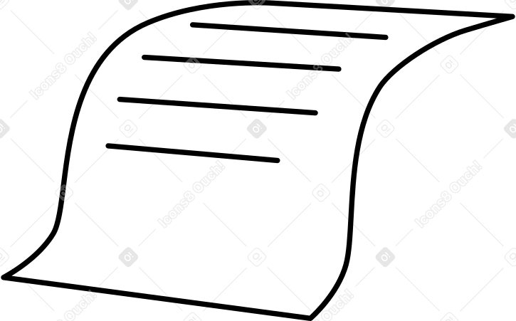 sheet with text PNG, SVG