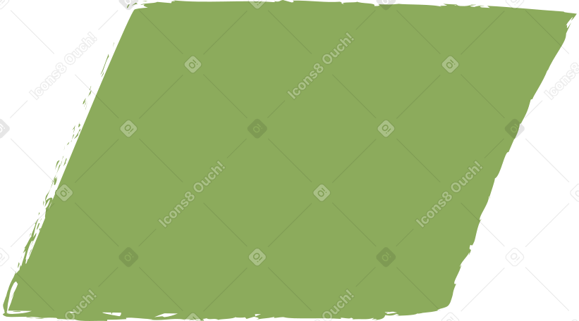 dark green parallelogram Illustration in PNG, SVG