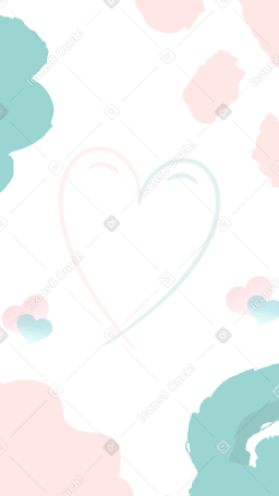 background with heart Illustration in PNG, SVG