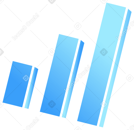 growth chart icon in columns PNG, SVG