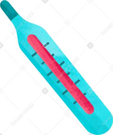 glass medical thermometer Illustration in PNG, SVG