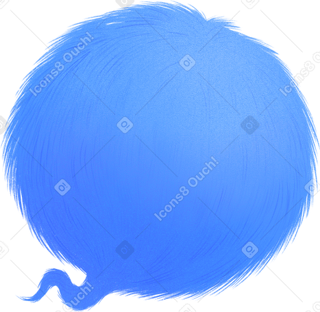 blue ball of wool PNG, SVG