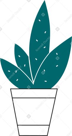 растение в горшке в PNG, SVG