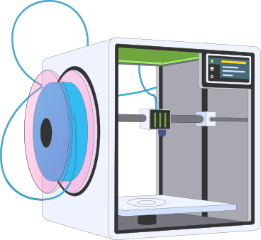 3D printer PNG, SVG