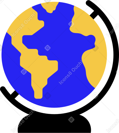 globe planet earth Illustration in PNG, SVG