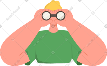 Man with binocular PNG, SVG